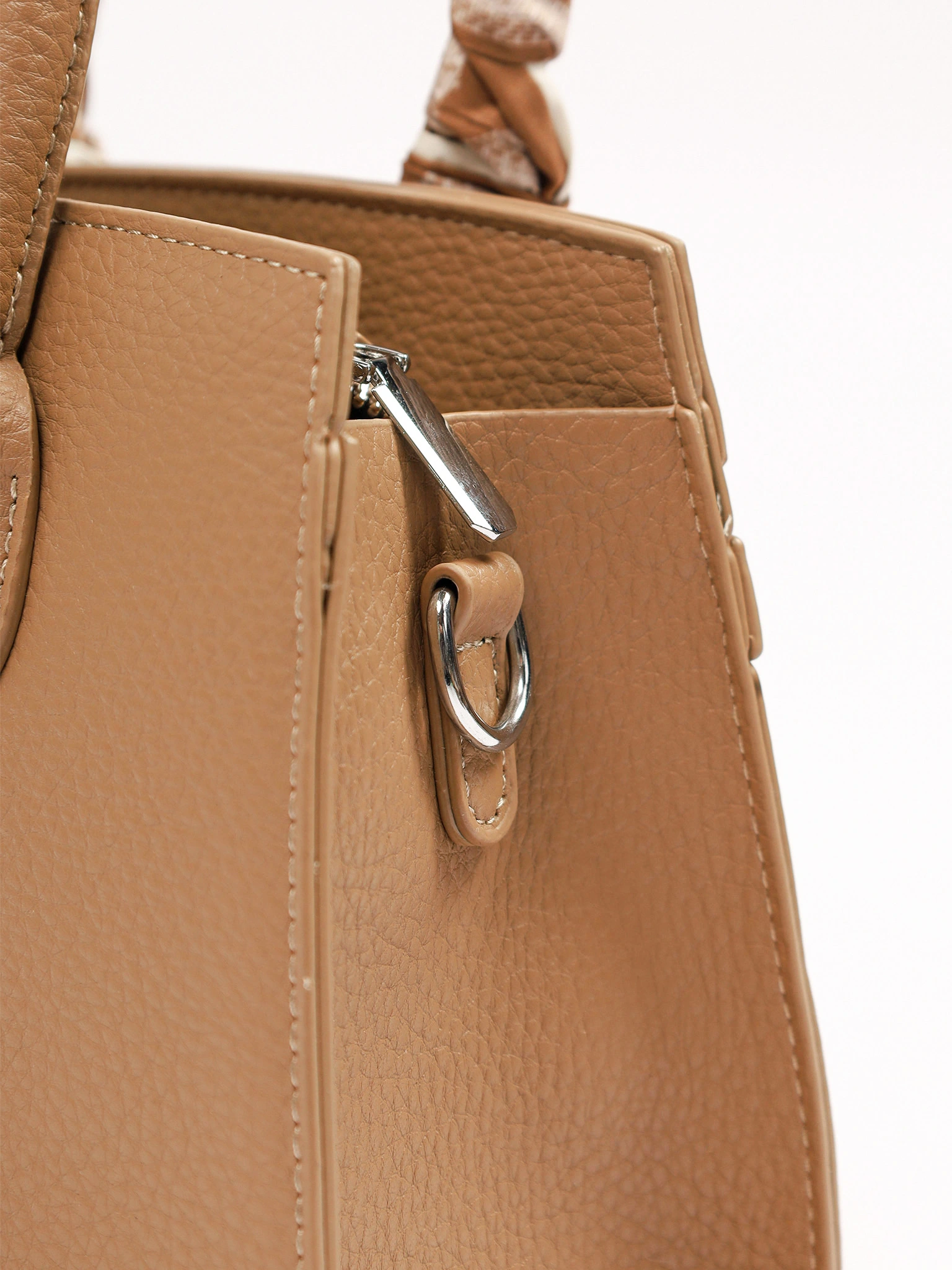 Сумка-тоут  с декоративным платком в ассортименте